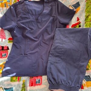 Cherokee Navy Blue Scrub Set
